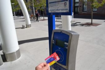 One of several problems with RTD's smart cards is that the card readers on train platforms don't always work. Photo: David Sachs