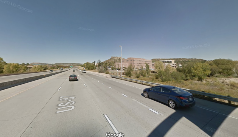 Denver's funding priorities have to revolve around urban needs, which are not wider freeways. Image: Google Maps