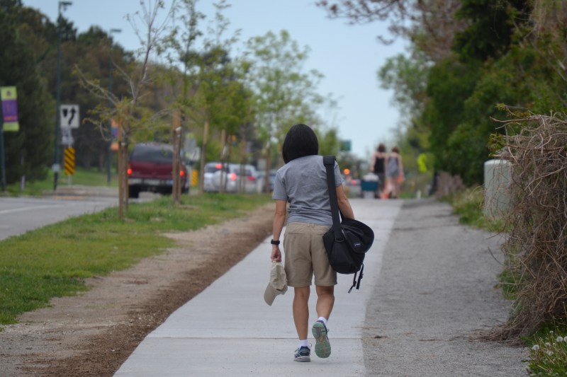 A new sidewalk is replacing a gravel path on 23rd Avenue. Photo: David Sachs