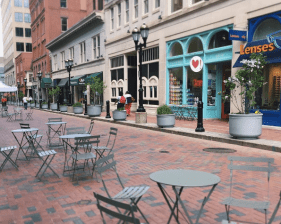 Car-free Pratt Street. Photo: Hartford Prints! on Instagram