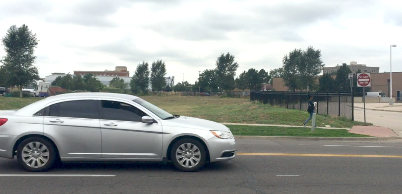 The area where a driver killed Nathan Heggenberger. Photo: David Sachs