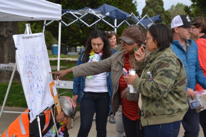 At the walk and ride of silence in May, Denverites remembered friends and loved ones killed in traffic. Photo: David Sachs