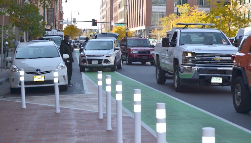 This happens every few minutes on Wynkoop Street. Photo: David Sachs