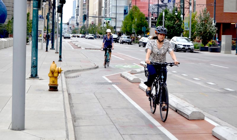 The 14th Street bikeway. Photo: David Sachs