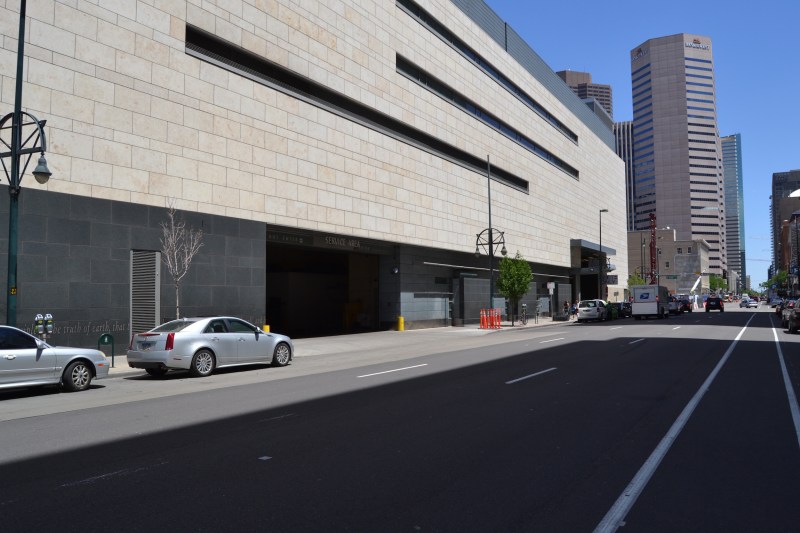 The three-lane, one-way street where Steffany was killed. Photo: David Sachs