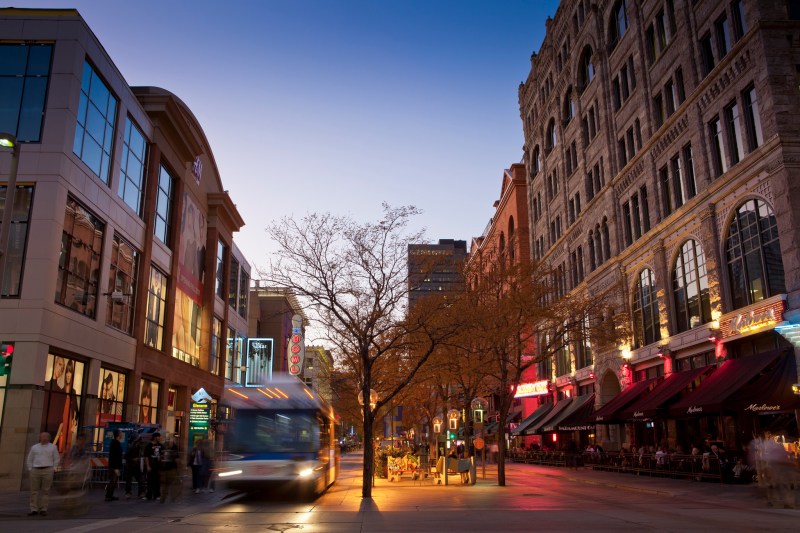 A bus on Denver's 16th St mall