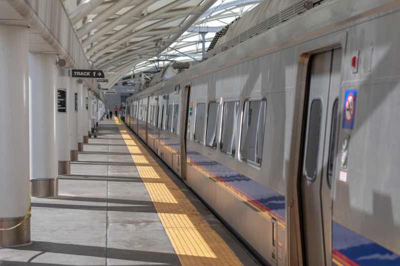 A four-car A-Line train