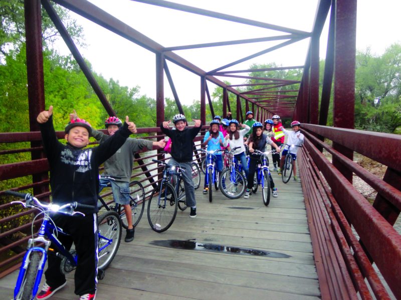 Students from Lincoln Middle School in Ft. Collins on a practice ride. Photo: Nancy Nichols