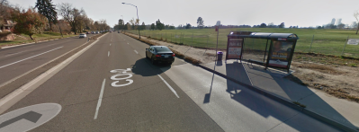 Colorado Blvd. at 26th Ave. before the sidewalk was installed. Image: Google Street View, Nov. 2018