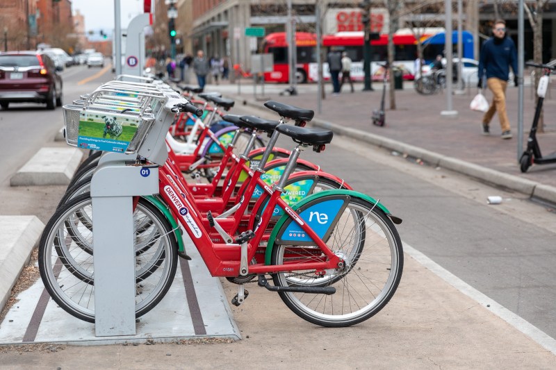 The Denver B-cycle bike share program will shut down January 30. Photo: Andy Bosselman