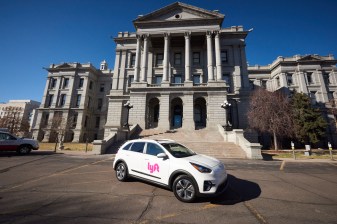 Lyft will add 200 electric vehicles to its fleet according to a press conference today at the Colorado State Capitol. Photo: Lyft