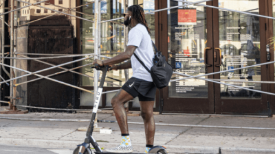 Person on a scooter