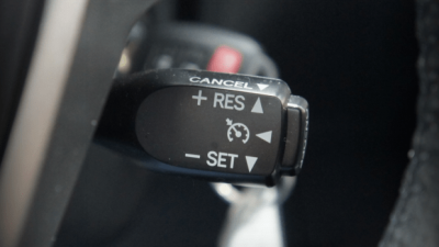 Button to set cruise control
